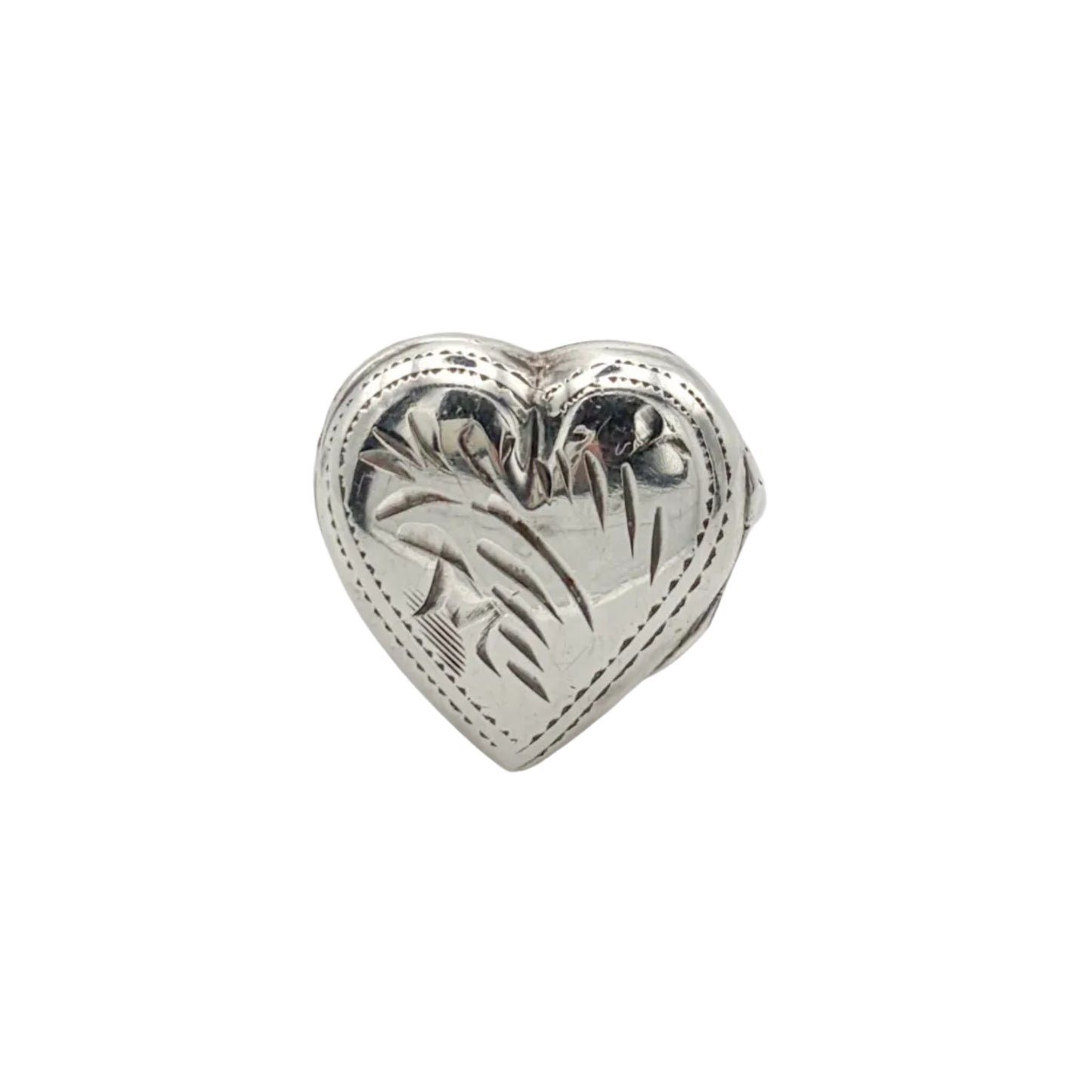 Vintage Sterling Locket Ring