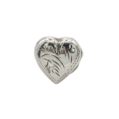 Vintage Sterling Locket Ring