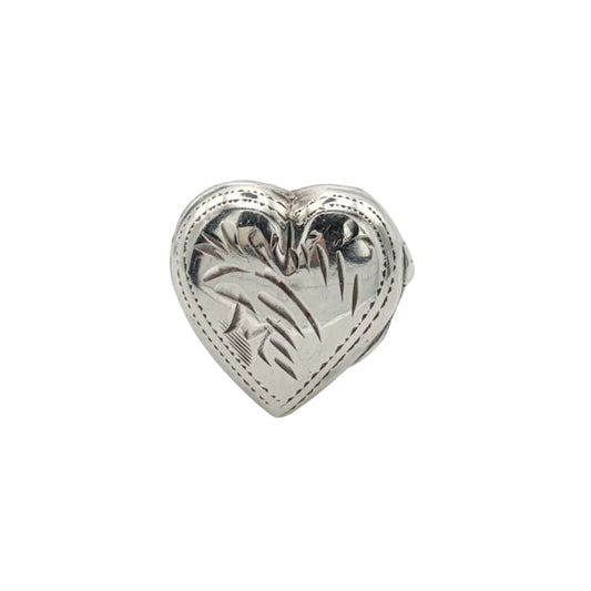 Vintage Sterling Locket Ring