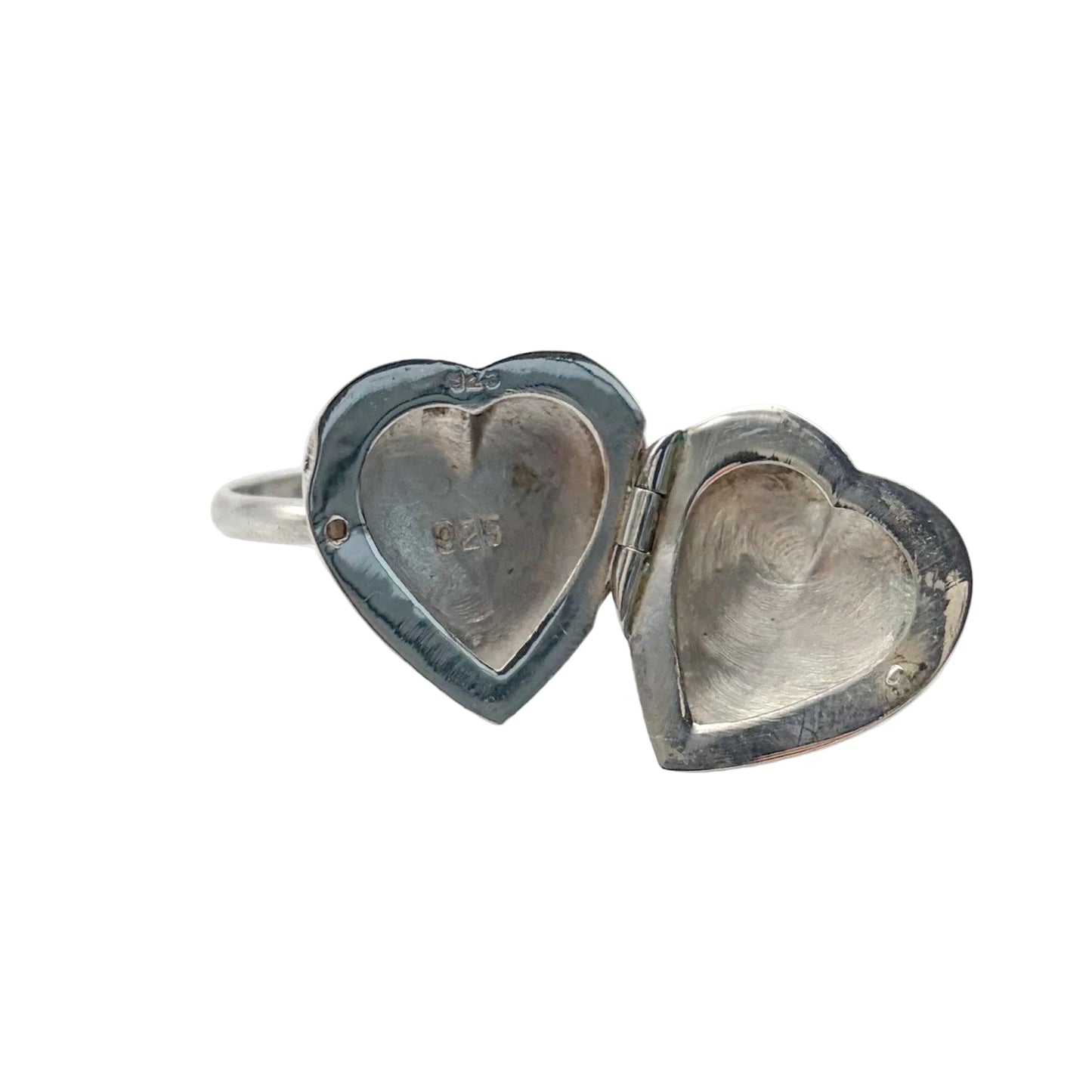Vintage Sterling Locket Ring