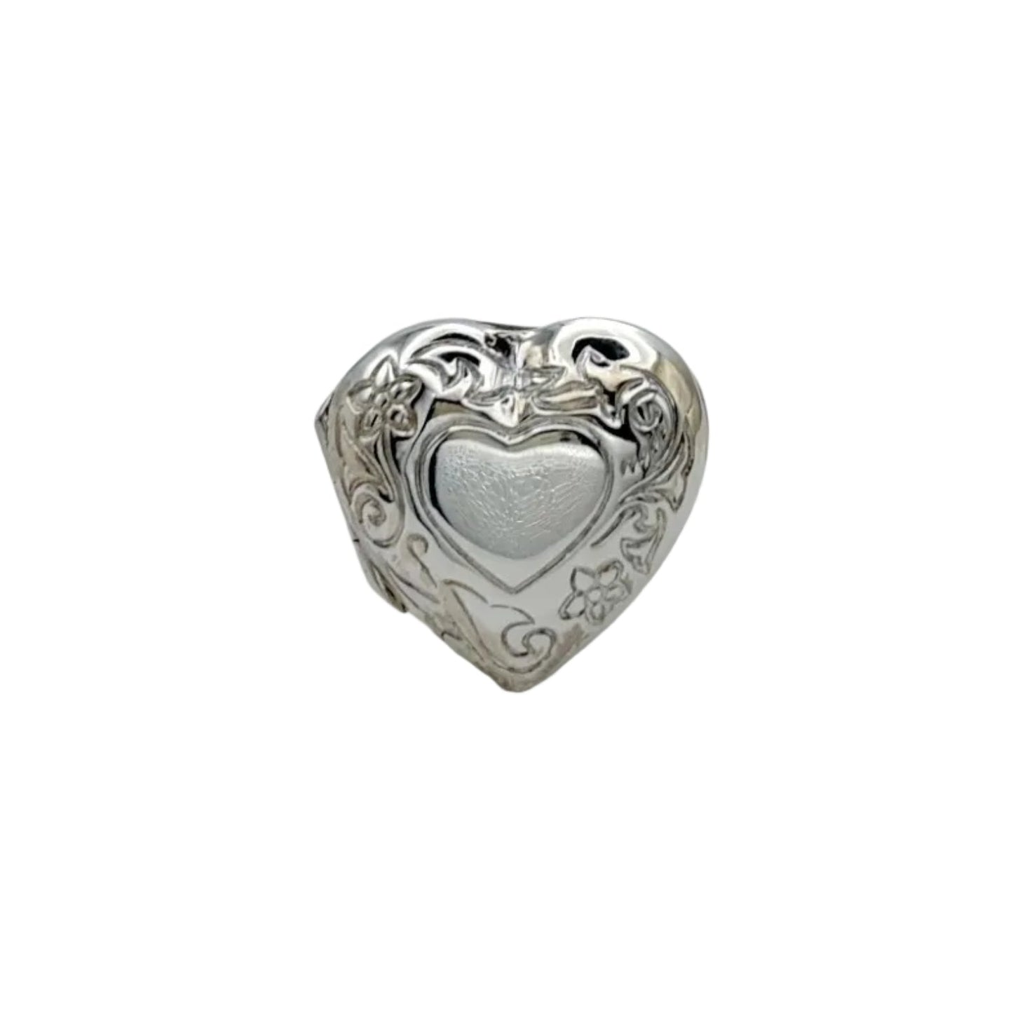 Vintage Sterling Locket Ring