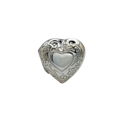 Vintage Sterling Locket Ring