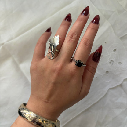 Vintage Sterling Stuart Nye Cala Lily Ring