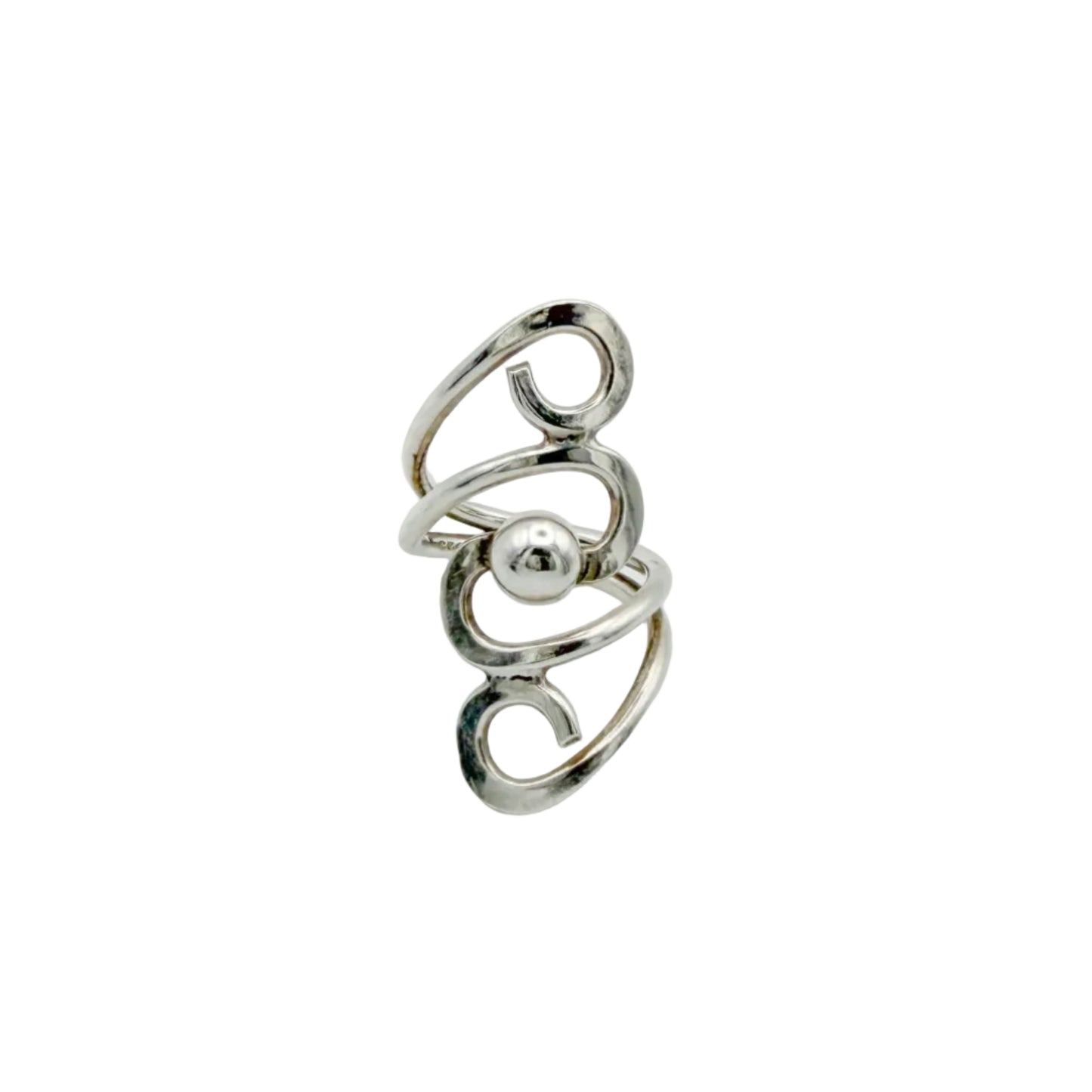 Modernist Sterling Ring