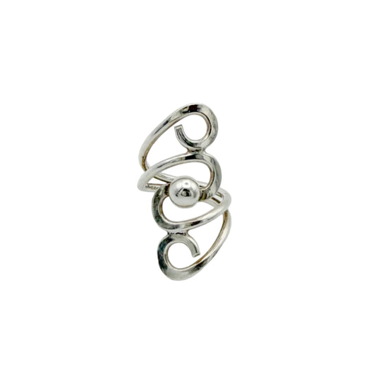 Modernist Sterling Ring