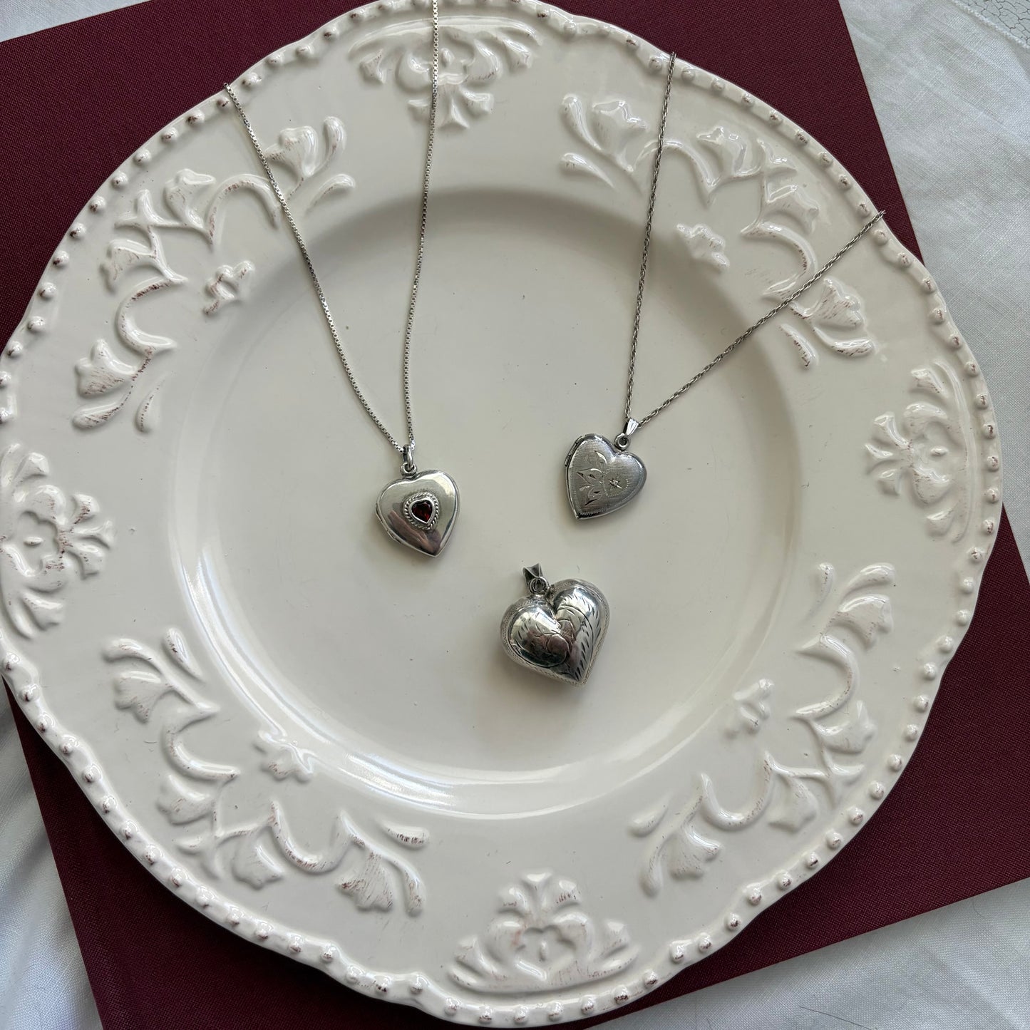 Sterling Cubic Zirconia Locket Necklace