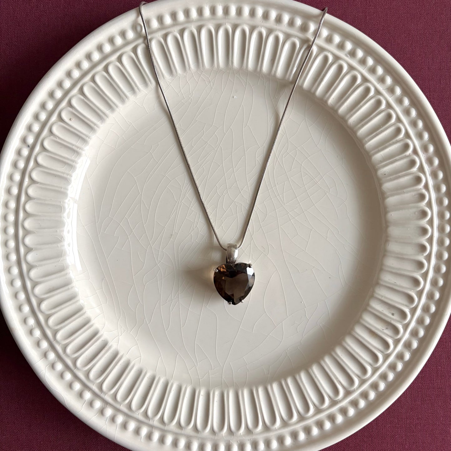 Vintage Sterling Smokey Quartz