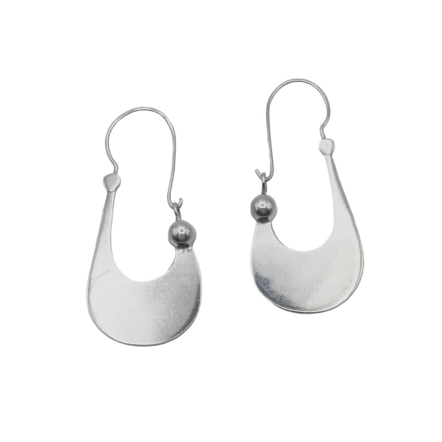 Sterling Modernist Dangle Earrings
