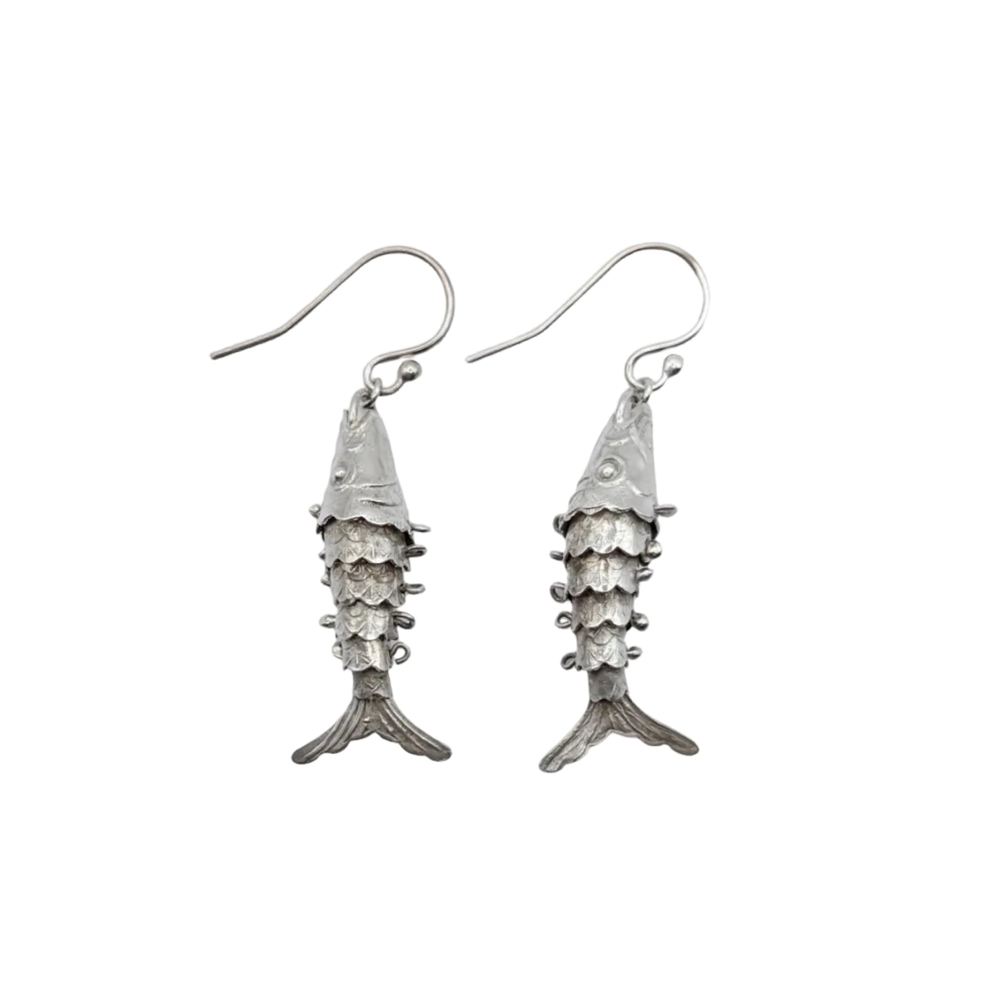Vintage Sterling Articulated Earrings