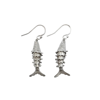 Vintage Sterling Articulated Earrings
