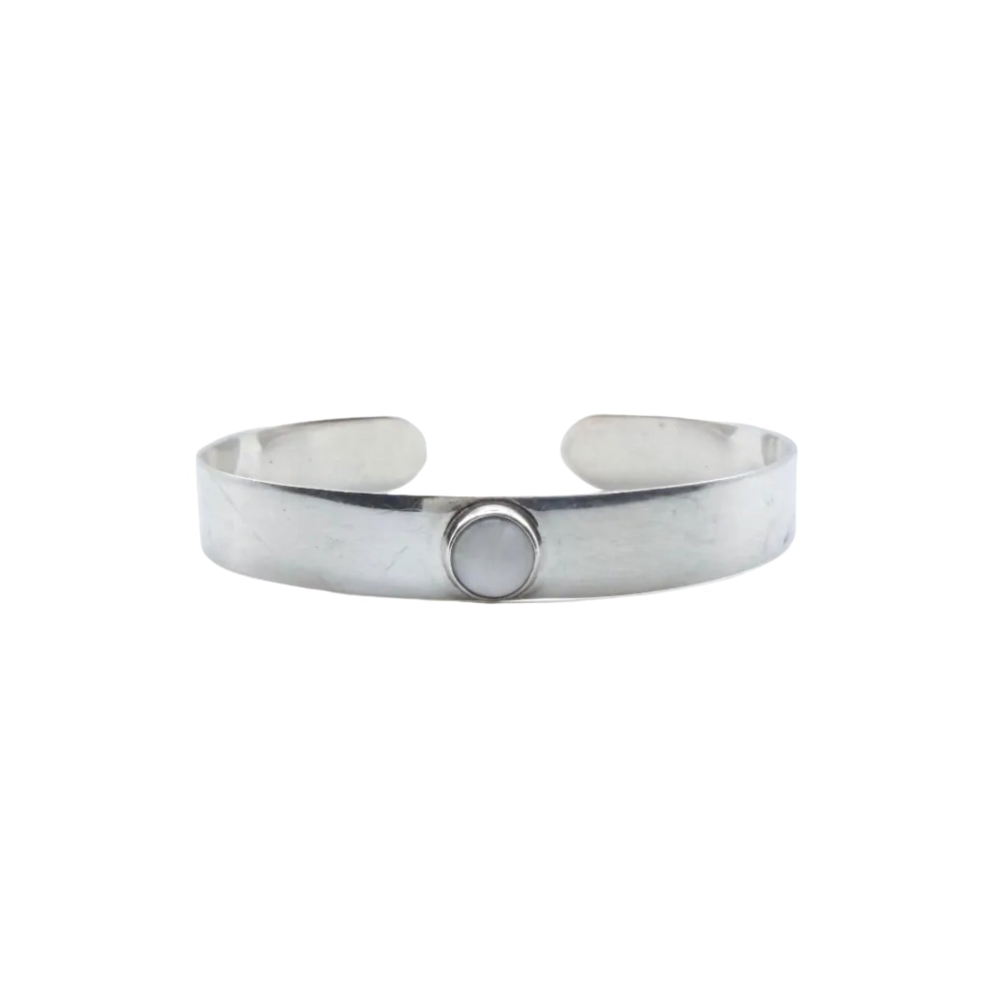 Vintage Sterling Moonstone Cuff