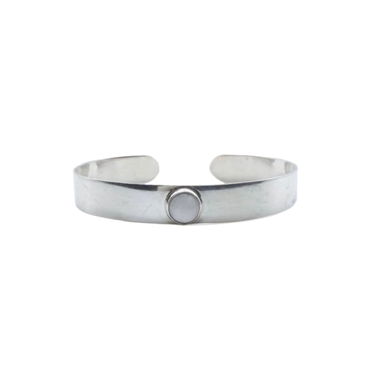 Vintage Sterling Moonstone Cuff