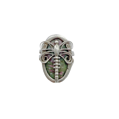 Vintage Sterling Dragonfly Ring