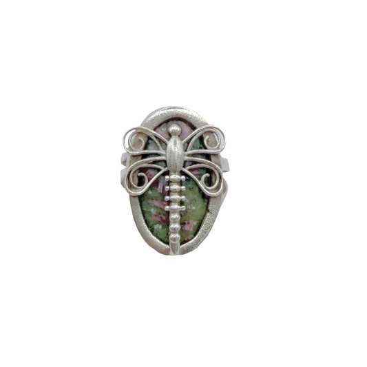 Vintage Sterling Dragonfly Ring