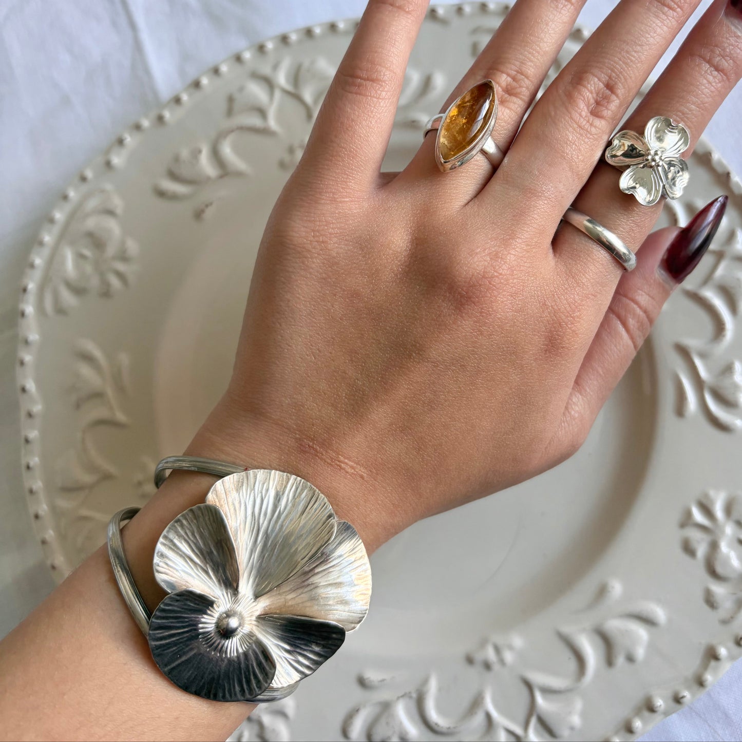 Vintage Sterling Stuart Nye Cuff