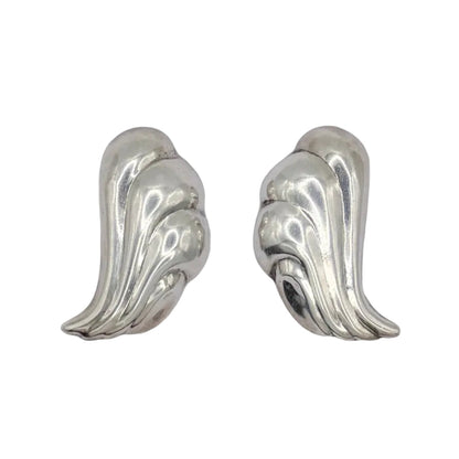 Vintage Sterling Angel Wing Earrings