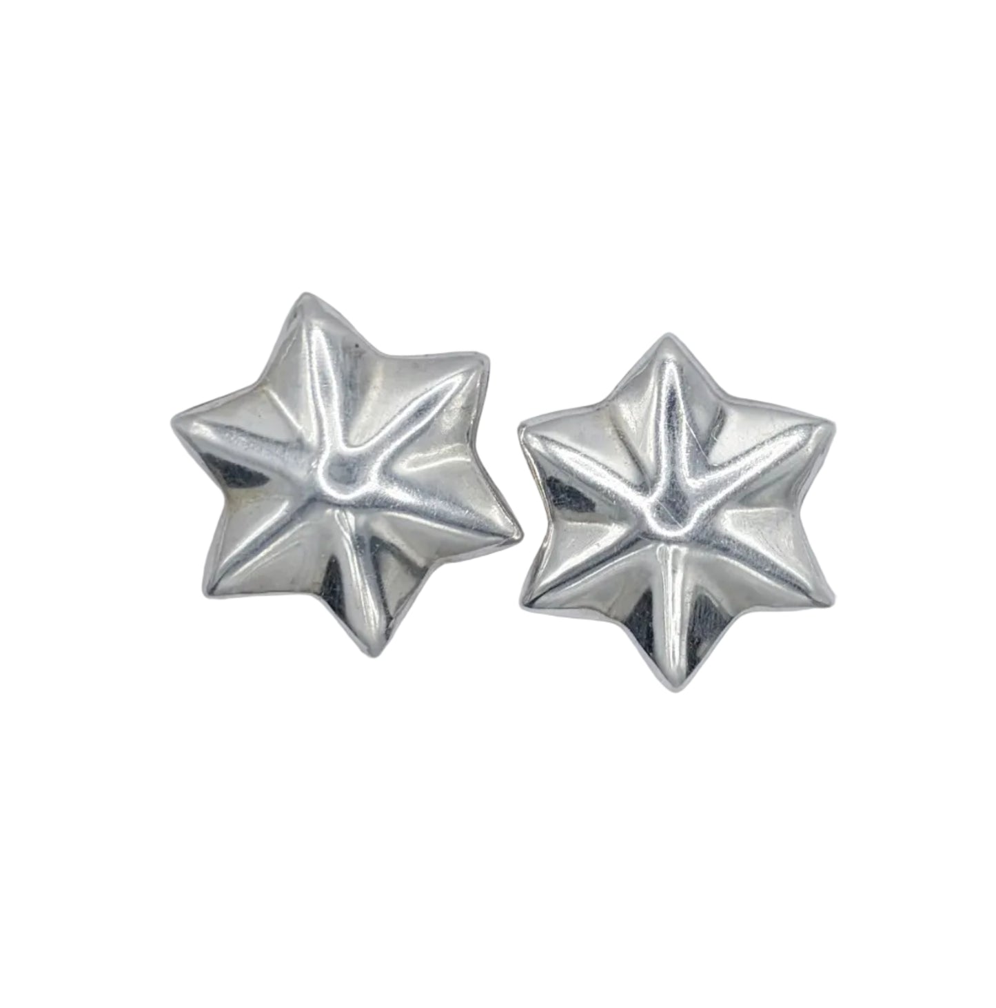 Vintage Sterling Starburst Earrings