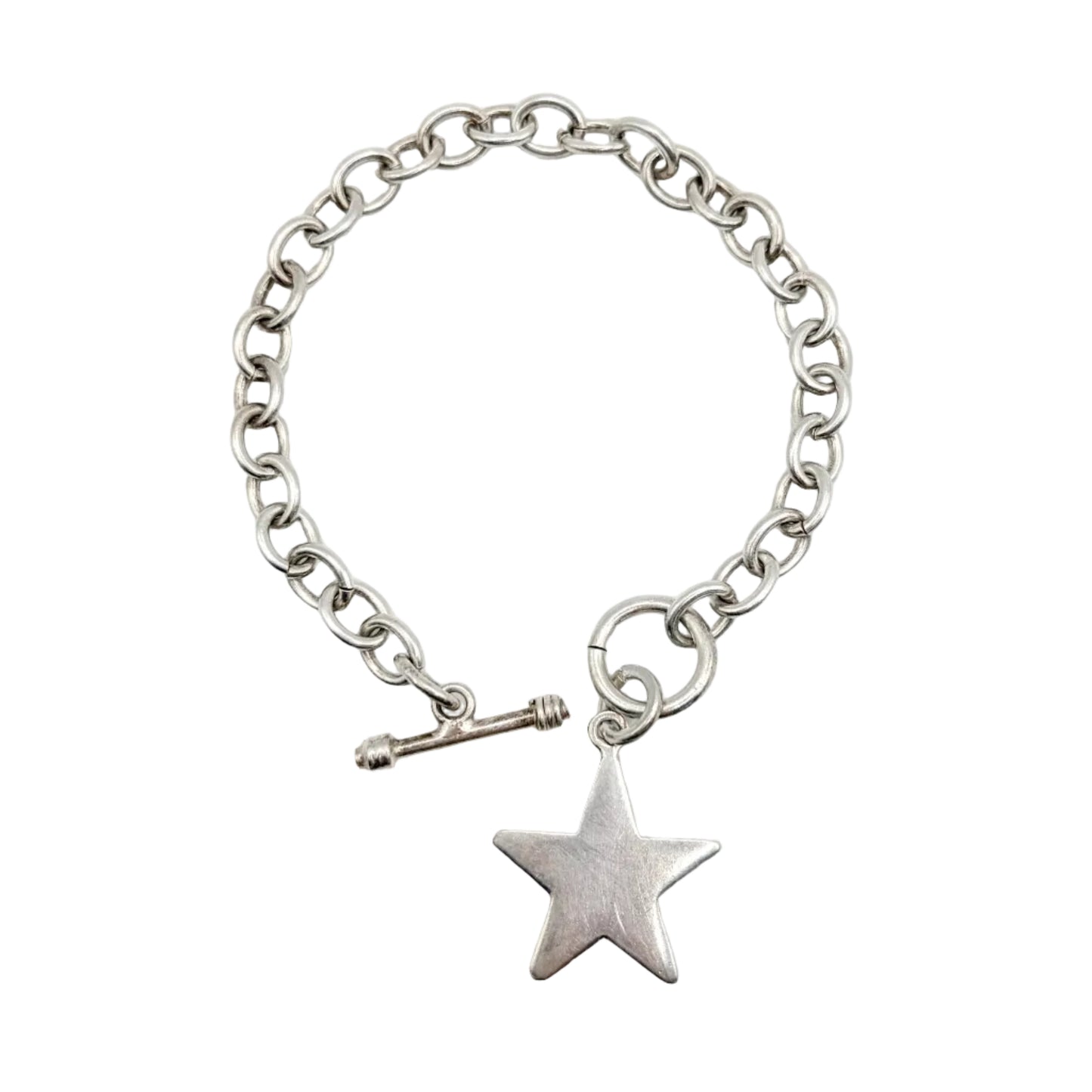 Vintage Sterling Star Charm Bracelet