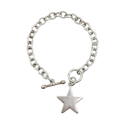 Vintage Sterling Star Charm Bracelet