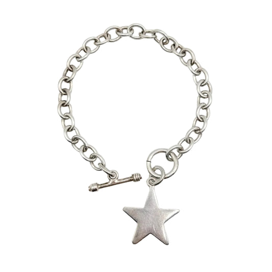 Vintage Sterling Star Charm Bracelet