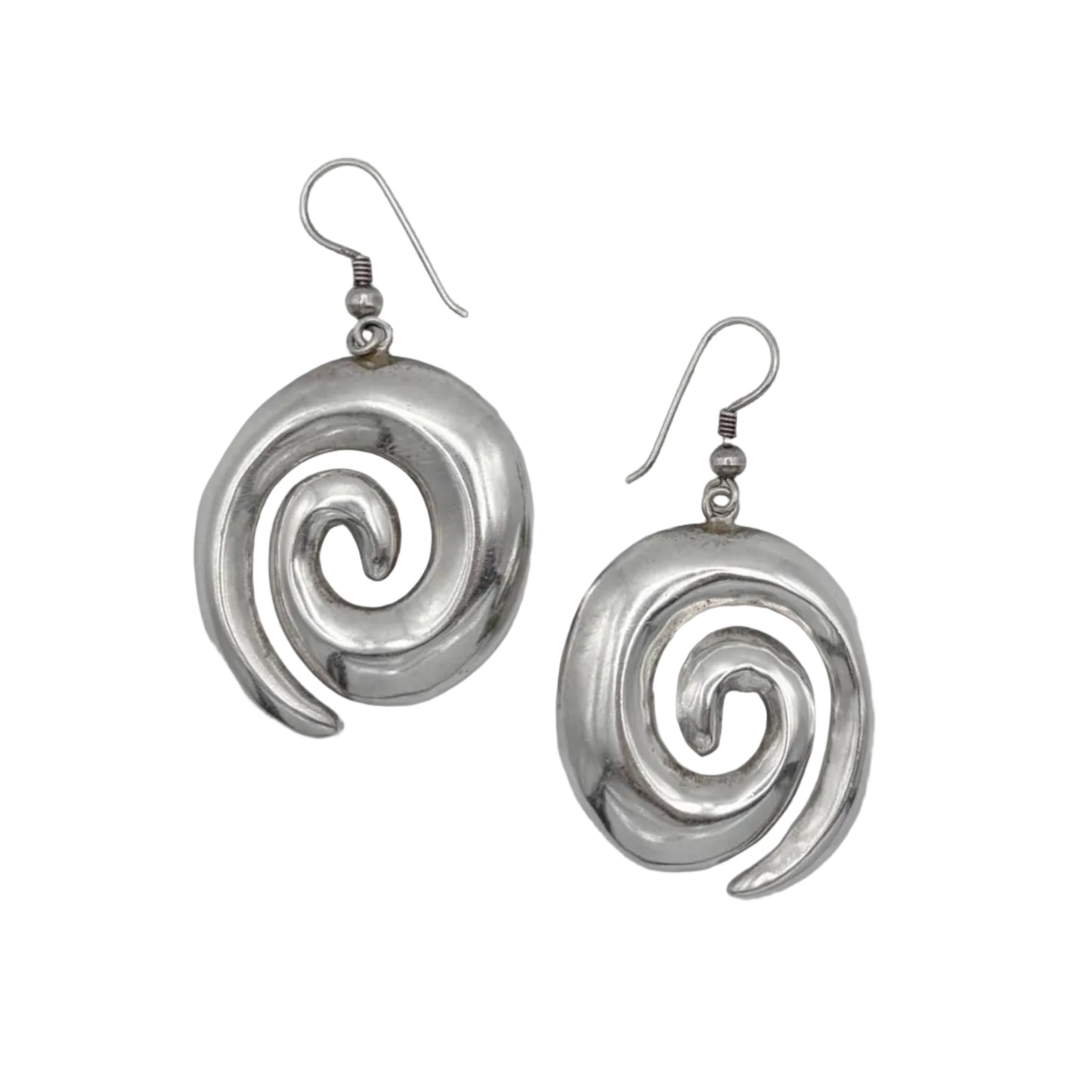 Vintage Sterling Swirl Earrings