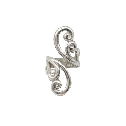 Vintage Sterling Swirl Bypass Ring