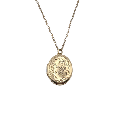 Vintage Gold Filled Locket Necklace