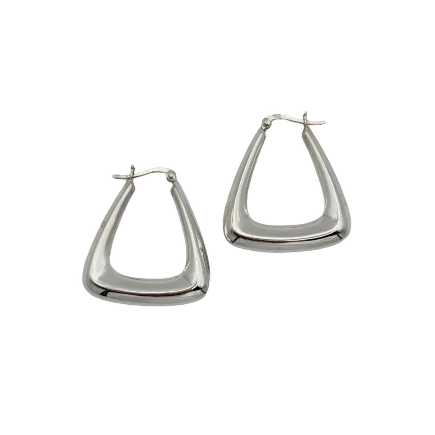 Vintage Sterling Hoops