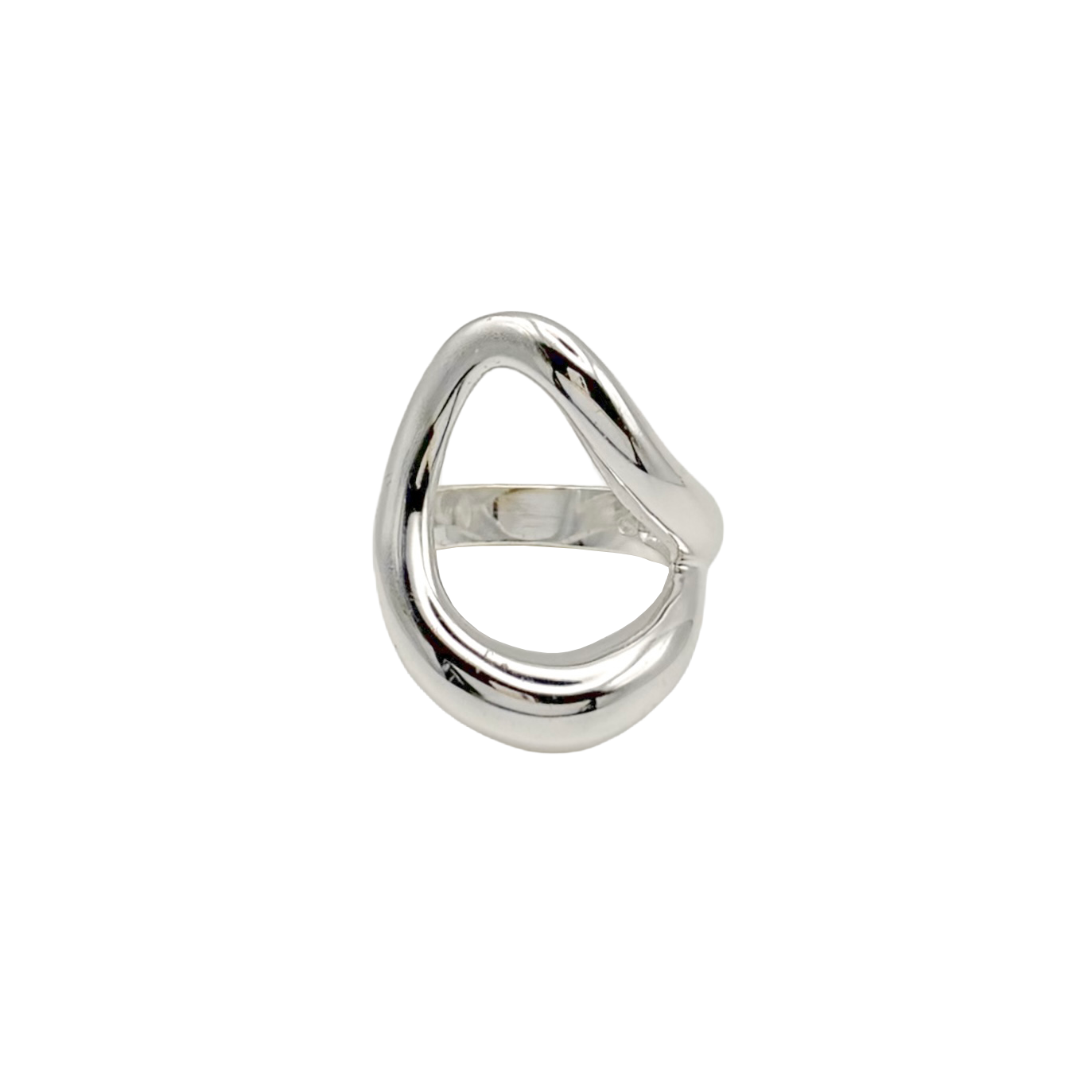 Modernist Open Circle Ring
