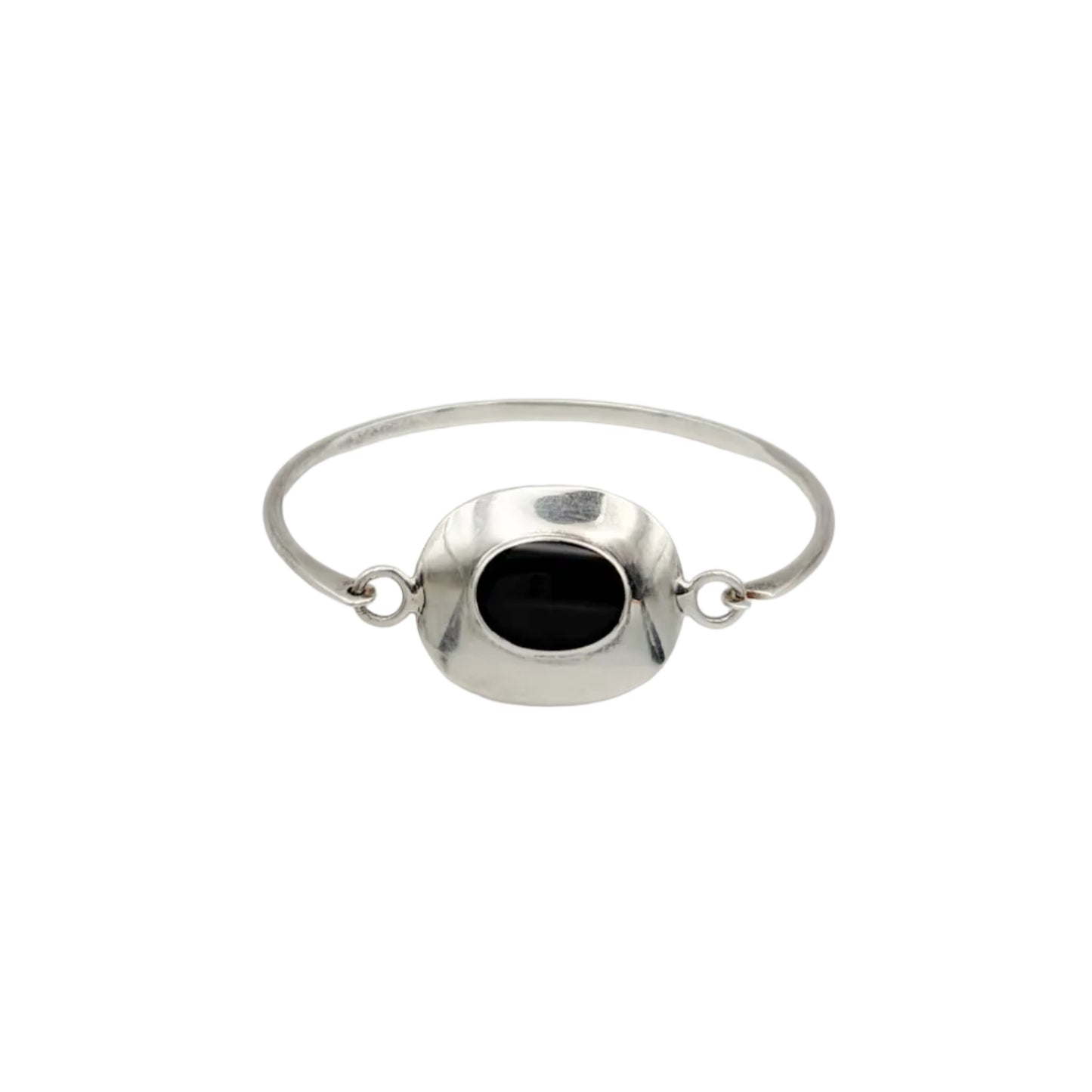 Vintage Sterling Onyx Bracelet