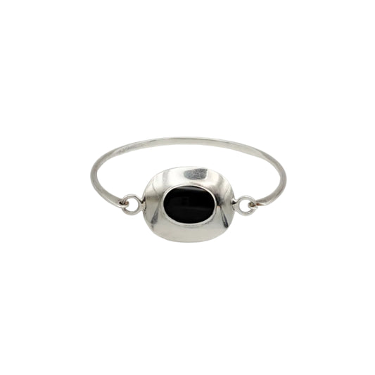 Vintage Sterling Onyx Bracelet
