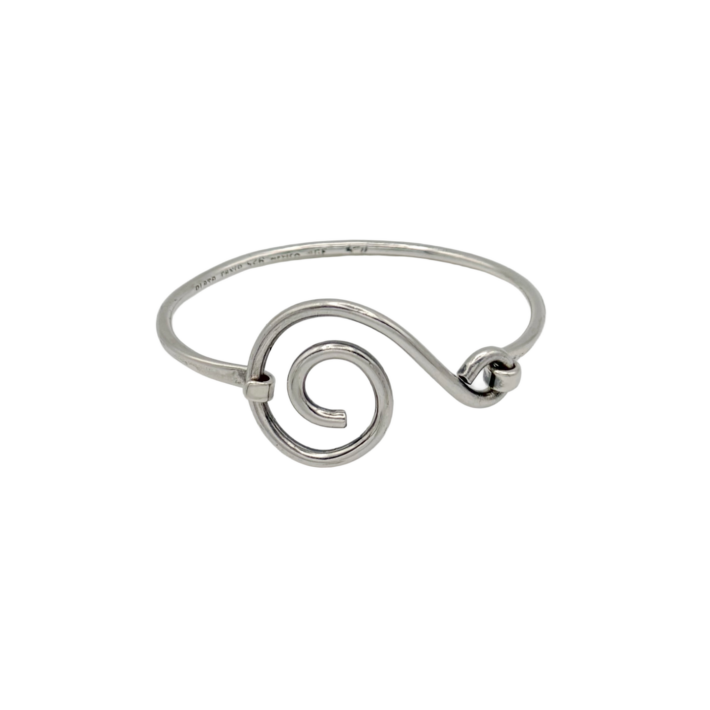 Vintage Sterling Swirl Bracelet