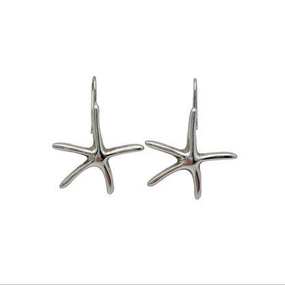 Vintage Sterling Starfish Earrings