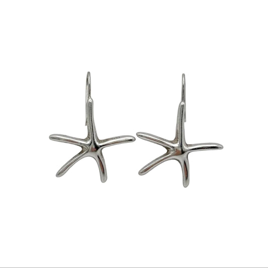 Vintage Sterling Starfish Earrings
