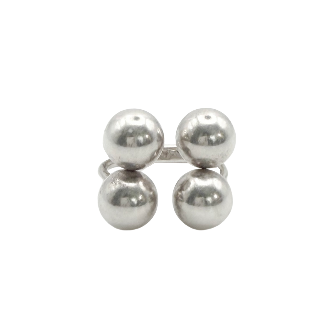 Modernist Sterling Floating Ring