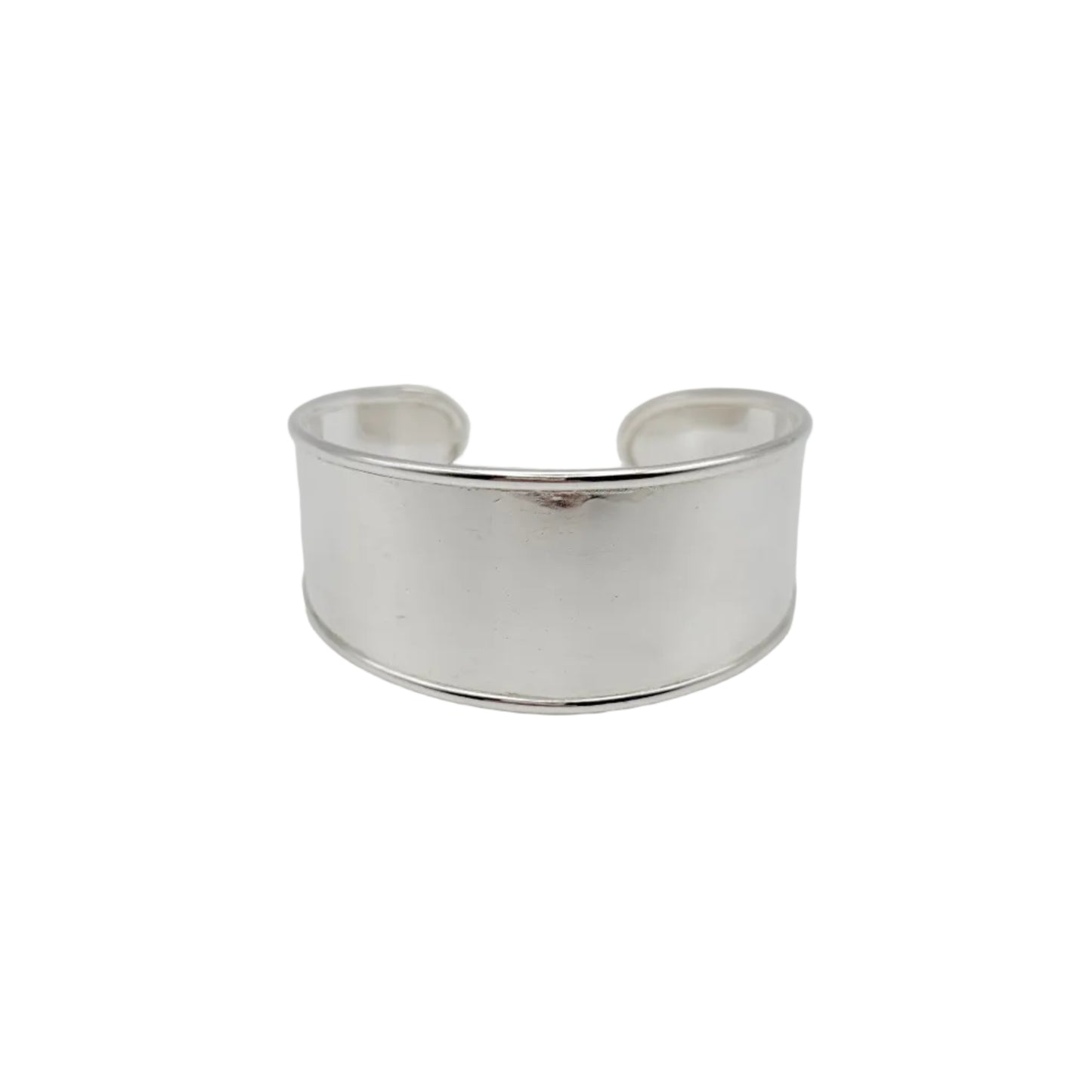 Modernist Sterling Chunky Cuff