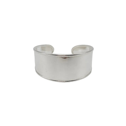 Modernist Sterling Chunky Cuff