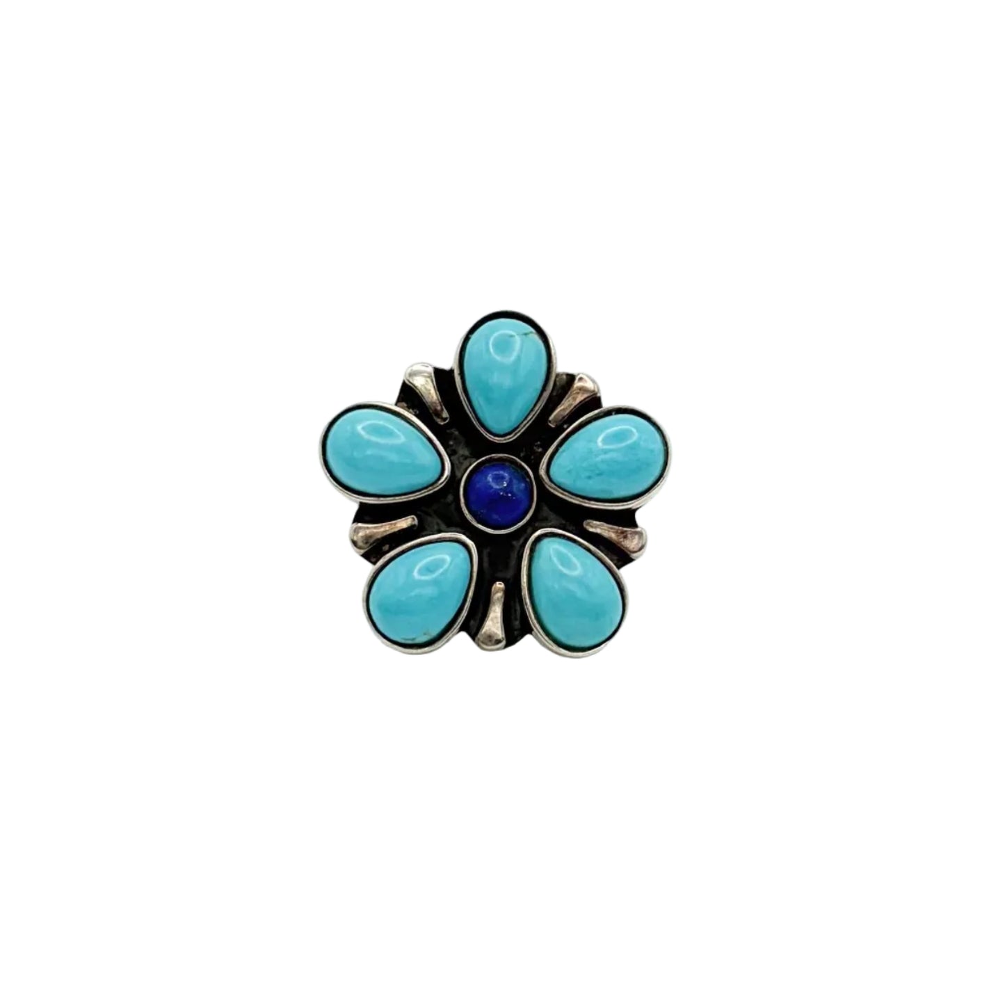 Vintage Sterling DTR Flower Ring