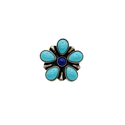 Vintage Sterling DTR Flower Ring