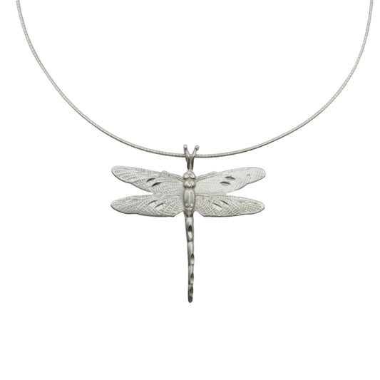 Vintage Sterling Dragonfly Necklace