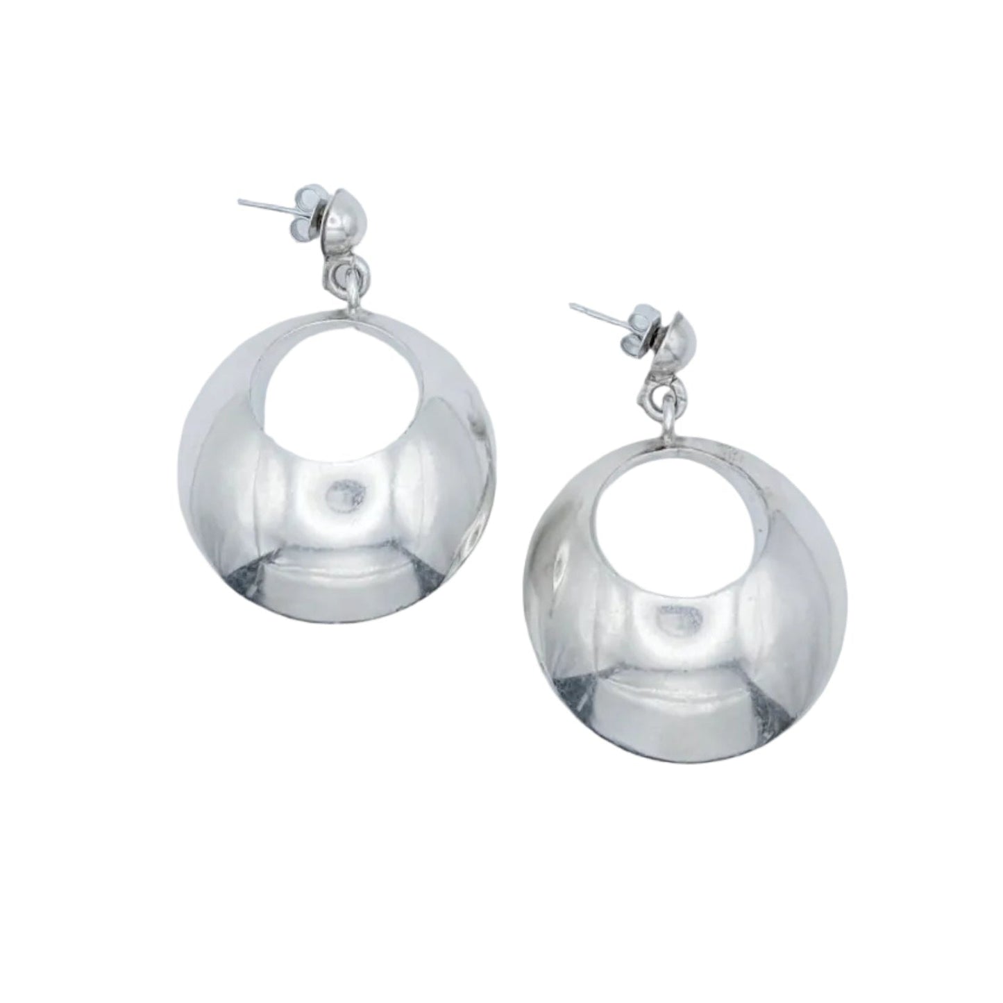 Vintage Sterling Chunky Hoops