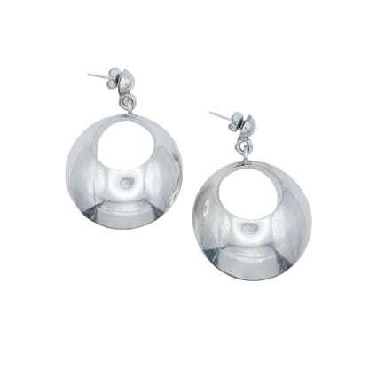 Vintage Sterling Chunky Hoops