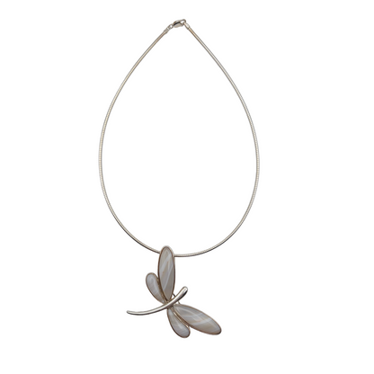 Vintage Sterling Dragonfly Necklace