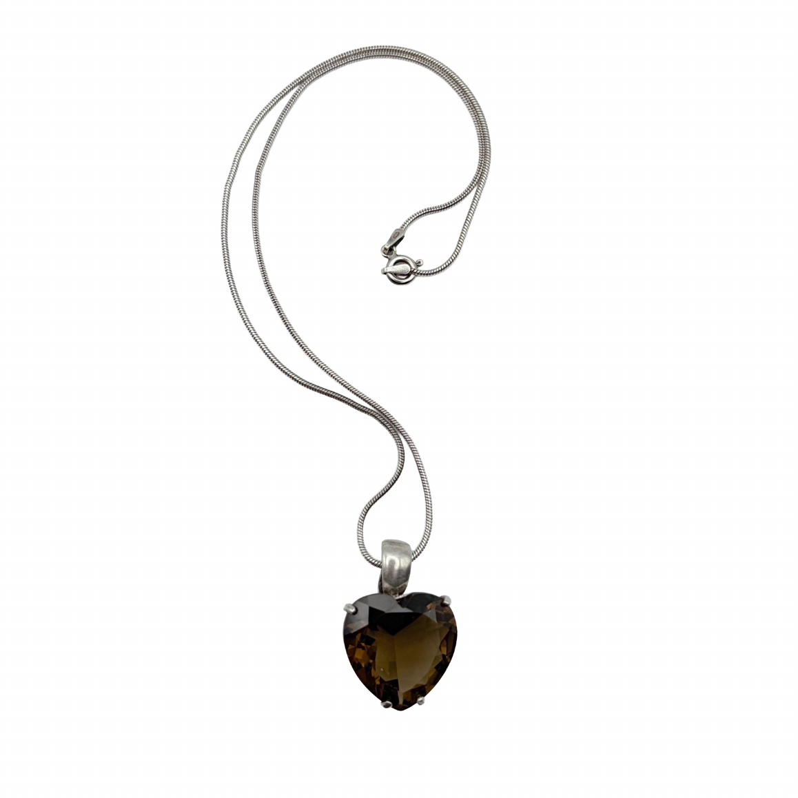 Vintage Sterling Smokey Quartz